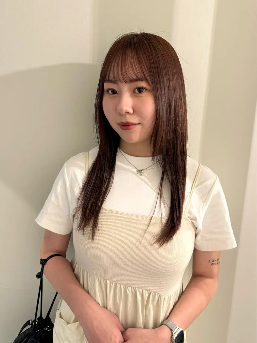 ブリーチなしダブルカラー+オンカラー(ブロー代こみ)の写真