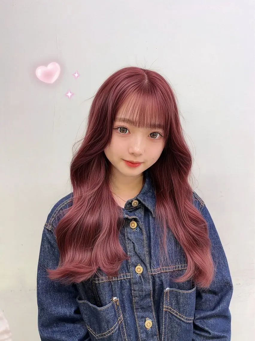 セミロング カラー ヘアアレンジ ヘアカラー トリートメント 愛されカラー🩷 はるなのヘアスタイル