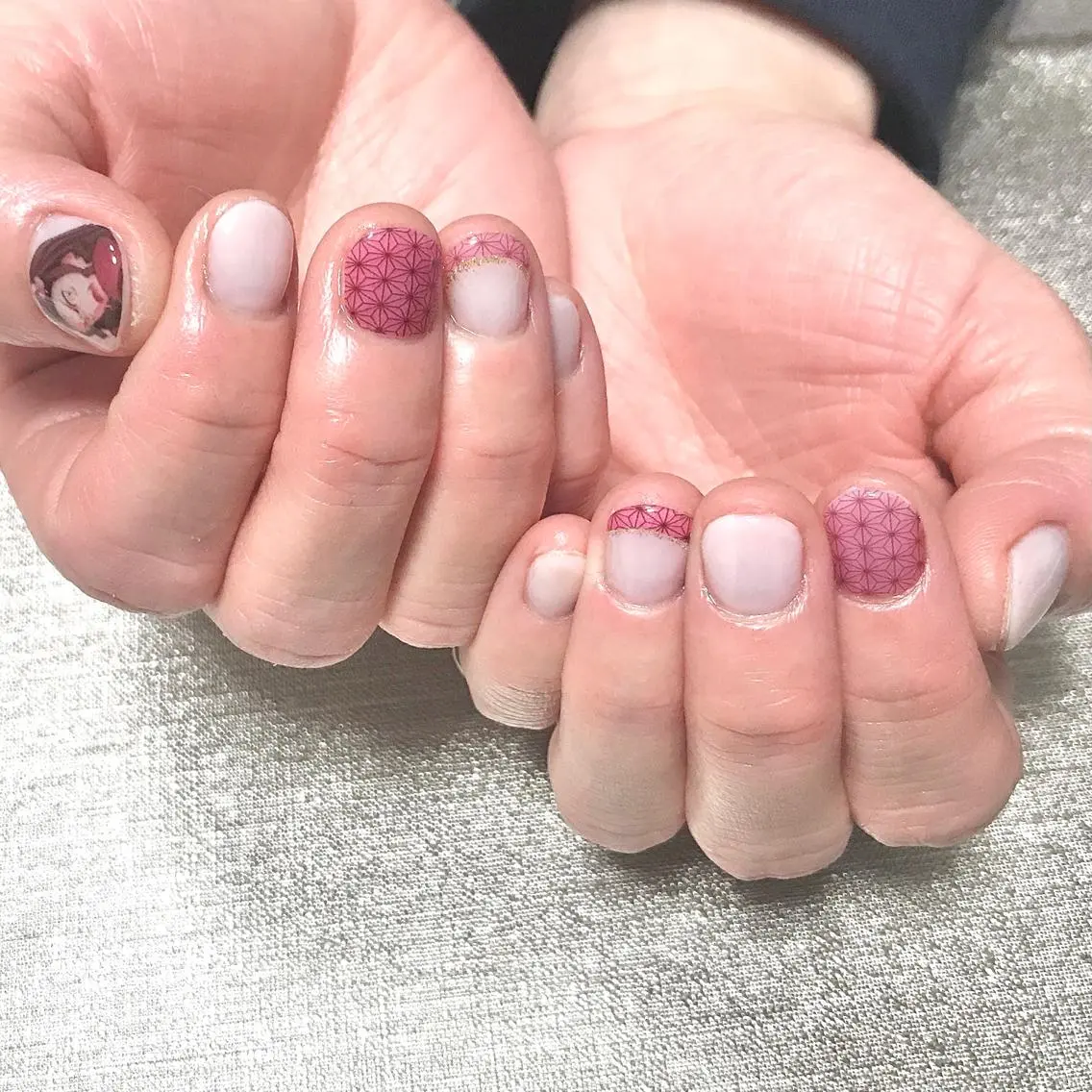 ネイル アートネイル グラデーション ワンカラーネイル ステラ marikominoのネイルデザイン