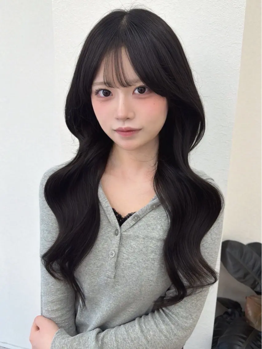 ロング エクステ 原宿 韓国ヘアNo. 1 プルエク🎀ねねのヘアスタイル