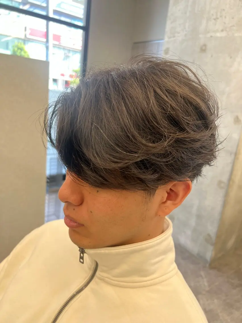 ショート パーマ メンズ フェザーパーマ メンズパーマ カット パーマ 古山 侑東 /メンズパーマのヘアスタイル