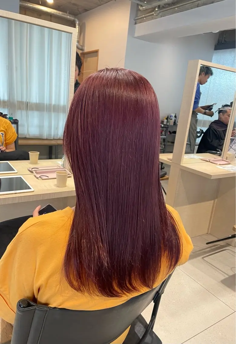 ロング カラー まとい  ︎︎のヘアスタイル