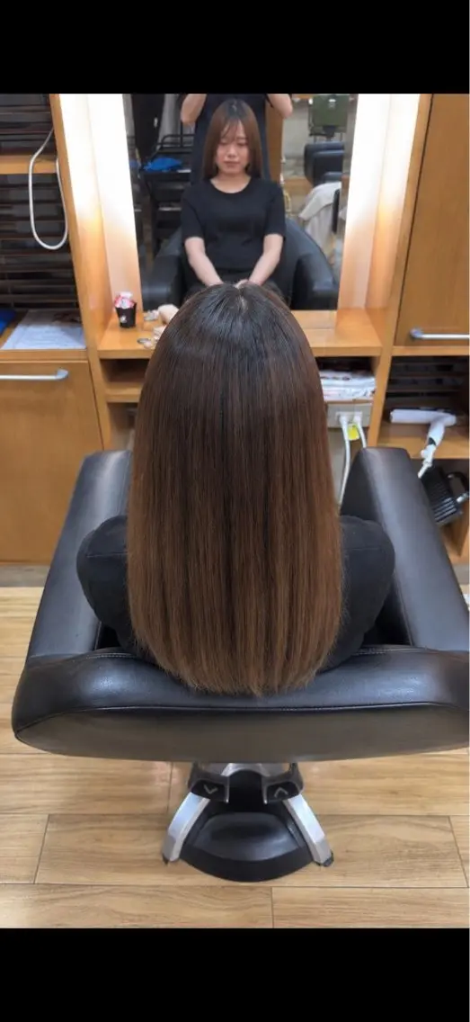 セミロング 髪質改善 縮毛矯正 トリートメント 縮毛矯正 トリートメント 岡野 健汰のヘアスタイル
