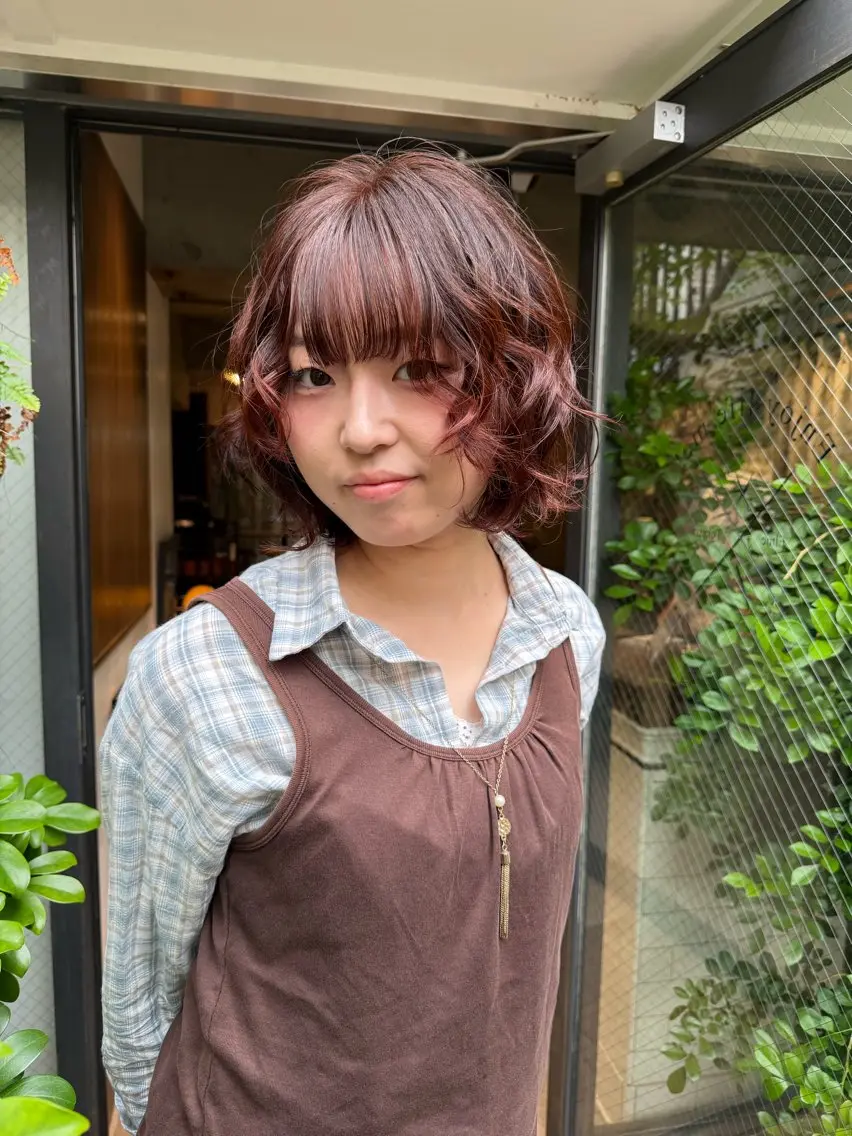 カラー ヘアカラー トリートメント 艶髪艶カラー 🔥平口はのんのヘアスタイル