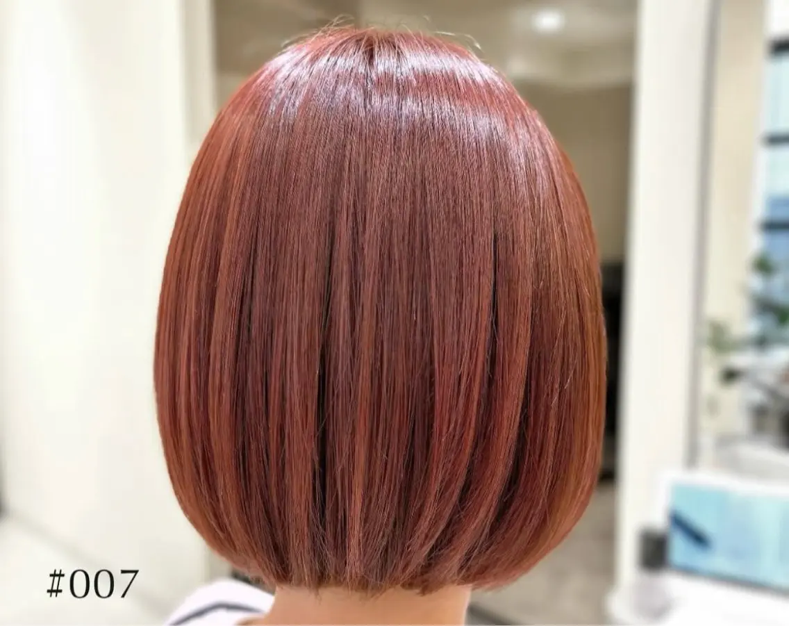[新規 ⚡️再現性◎⚡️似合せカット✂️+透明感アディクシーカラー🌈+オーガニックトリートメントの写真