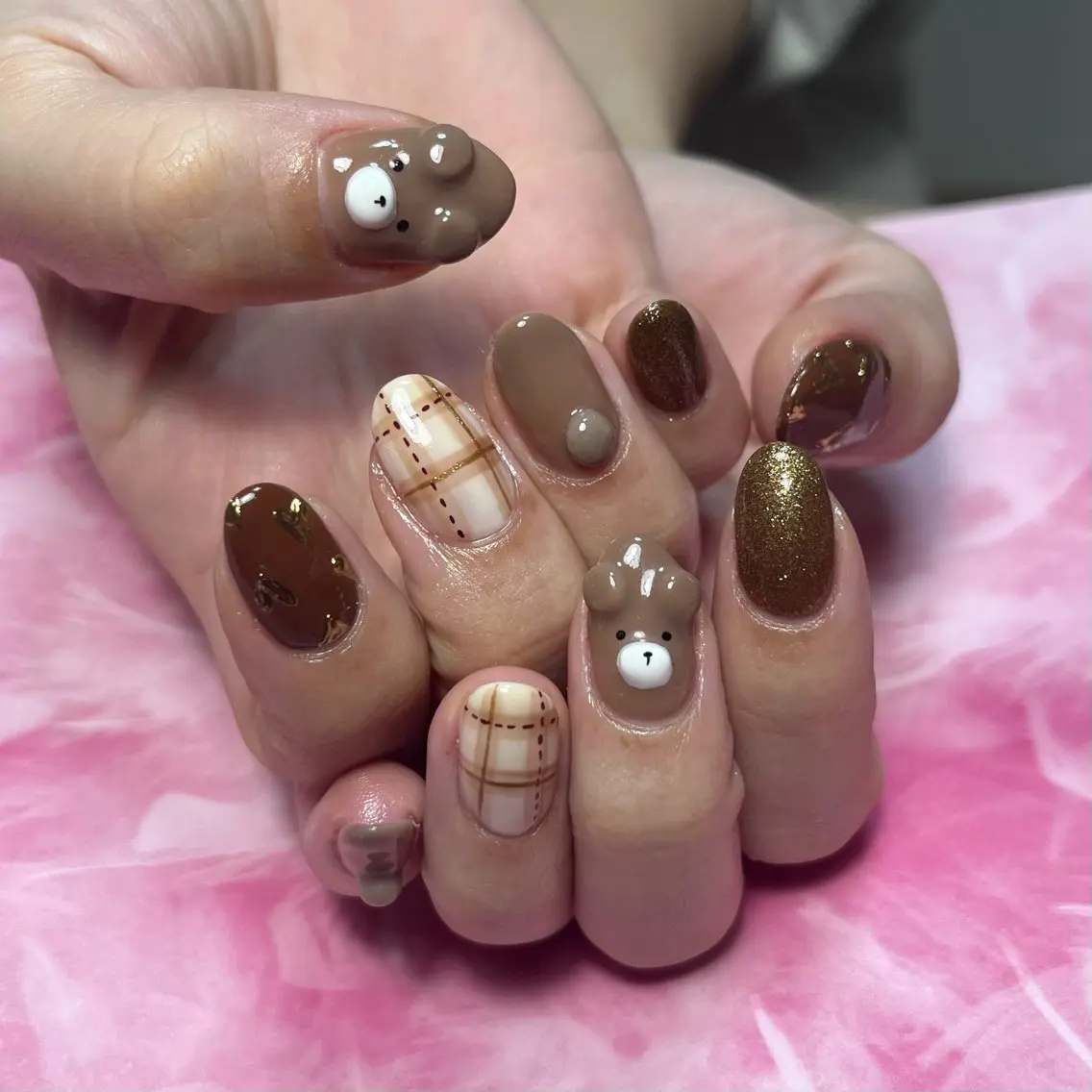 ミディアム ハンドネイル hs nail salonのネイルデザイン