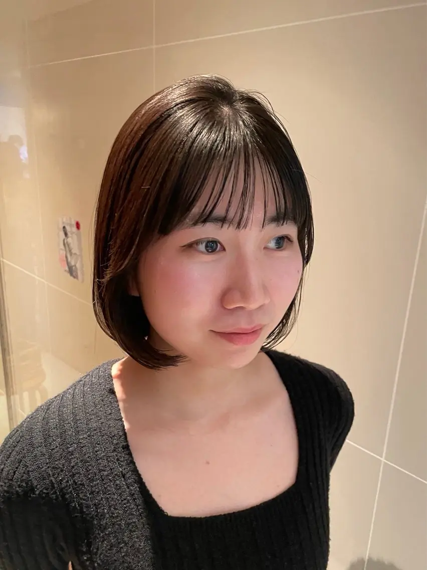 ショート パーマ 縮毛矯正 カット 縮毛矯正 トリートメント 縮毛矯正/レイヤー 🌙児玉光瑠のヘアスタイル