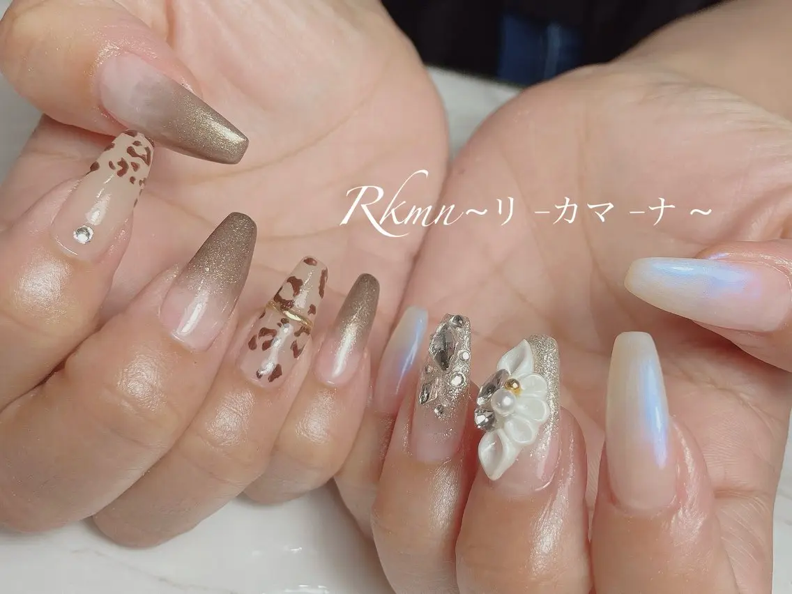 ネイル アートネイル 春ネイル ハンドネイル フットネイル ハンドケア Rkmn ~リ-カマ-ナ~のネイルデザイン