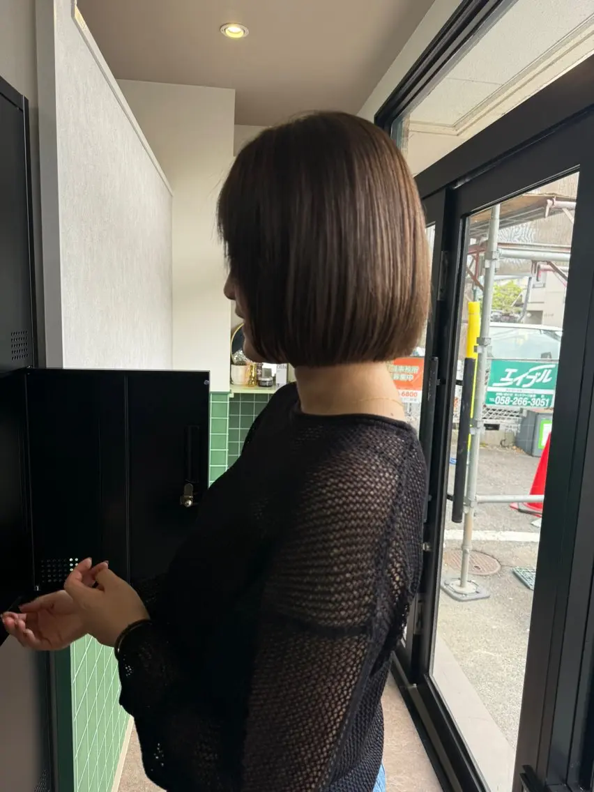 ショート 切りっぱなしボブ ボブ カット 縮毛矯正 5月期間限定 今だけクーポンありのヘアスタイル