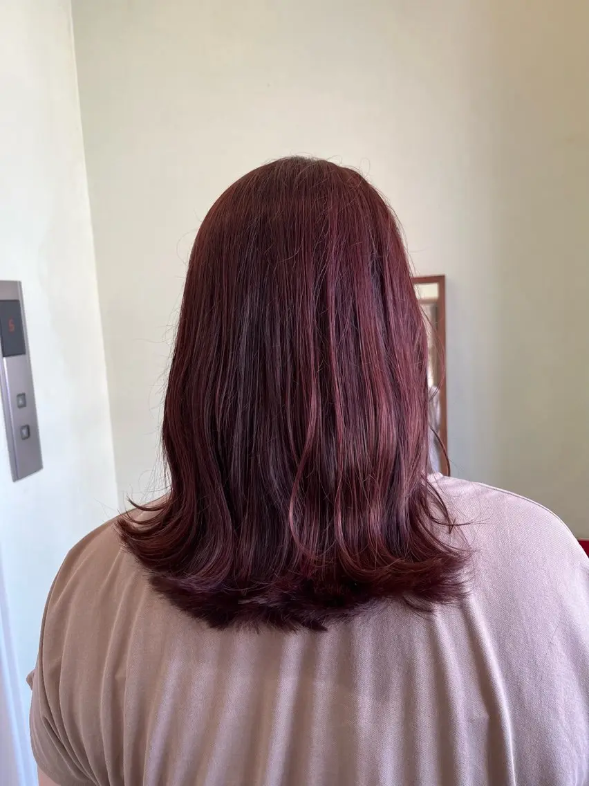 ミディアム カラー ラベンダーカラー ピンクカラー ピンクラベンダー くびれヘア 外ハネヘア カット ヘアカラー トリートメント NUMBER 天王寺 🌼yuriのヘアスタイル