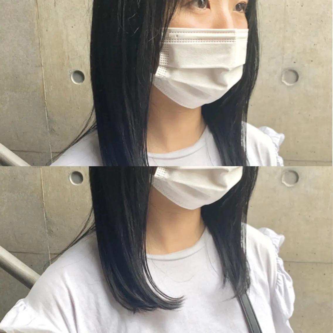 セミロング カラー 七原 海夕のヘアスタイル