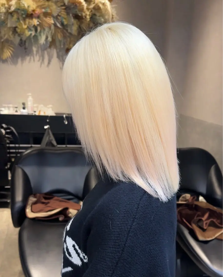 ミディアム カラー ヘアアレンジ ヘアカラー トリートメント 天神/ブリーチ/ ブリーチなしカラーのヘアスタイル
