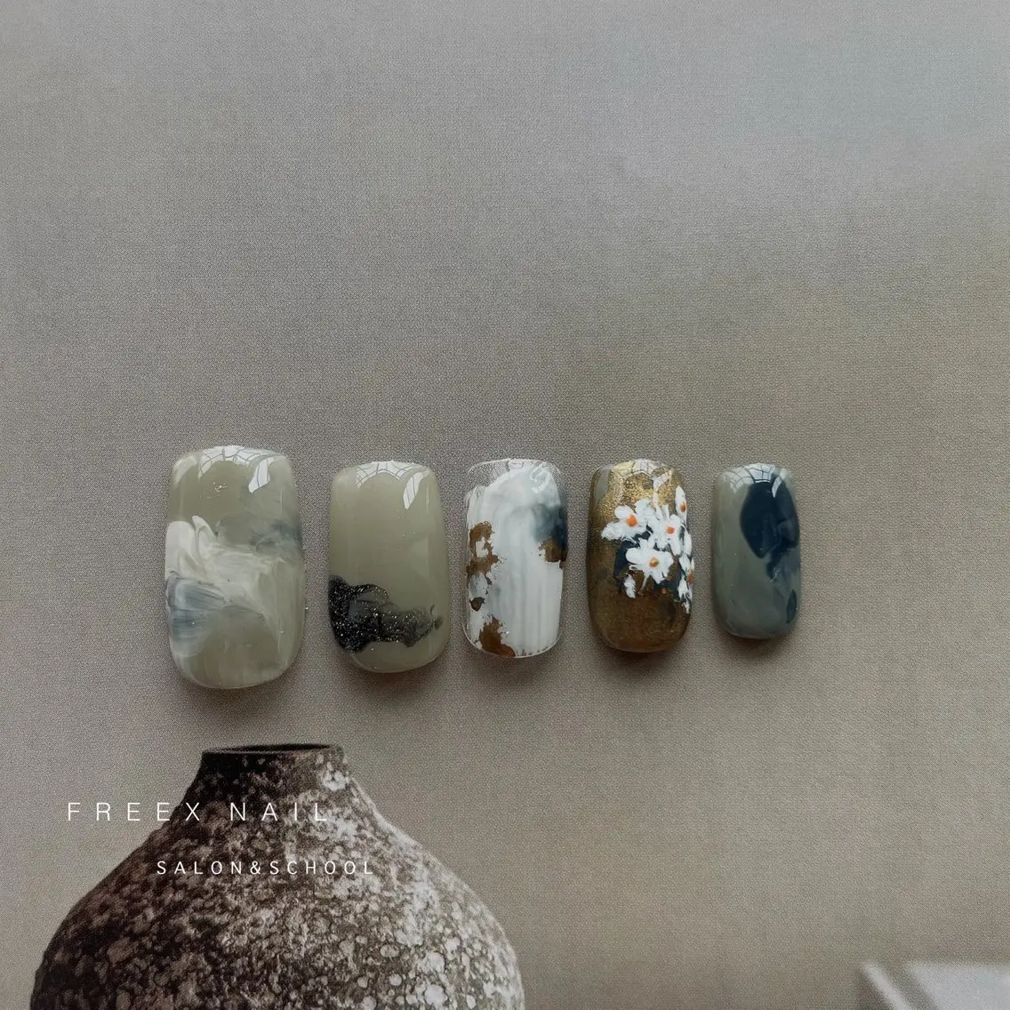 ネイル ハンドネイル ハンドケア freex nail /ニュアンス/個性派のネイルデザイン