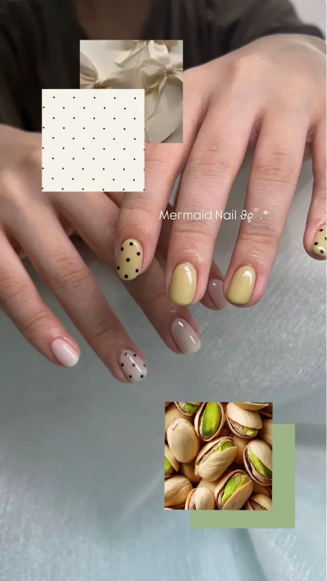 ネイル アートネイル ハンドネイル Mermaid Nail / りりかのネイルデザイン