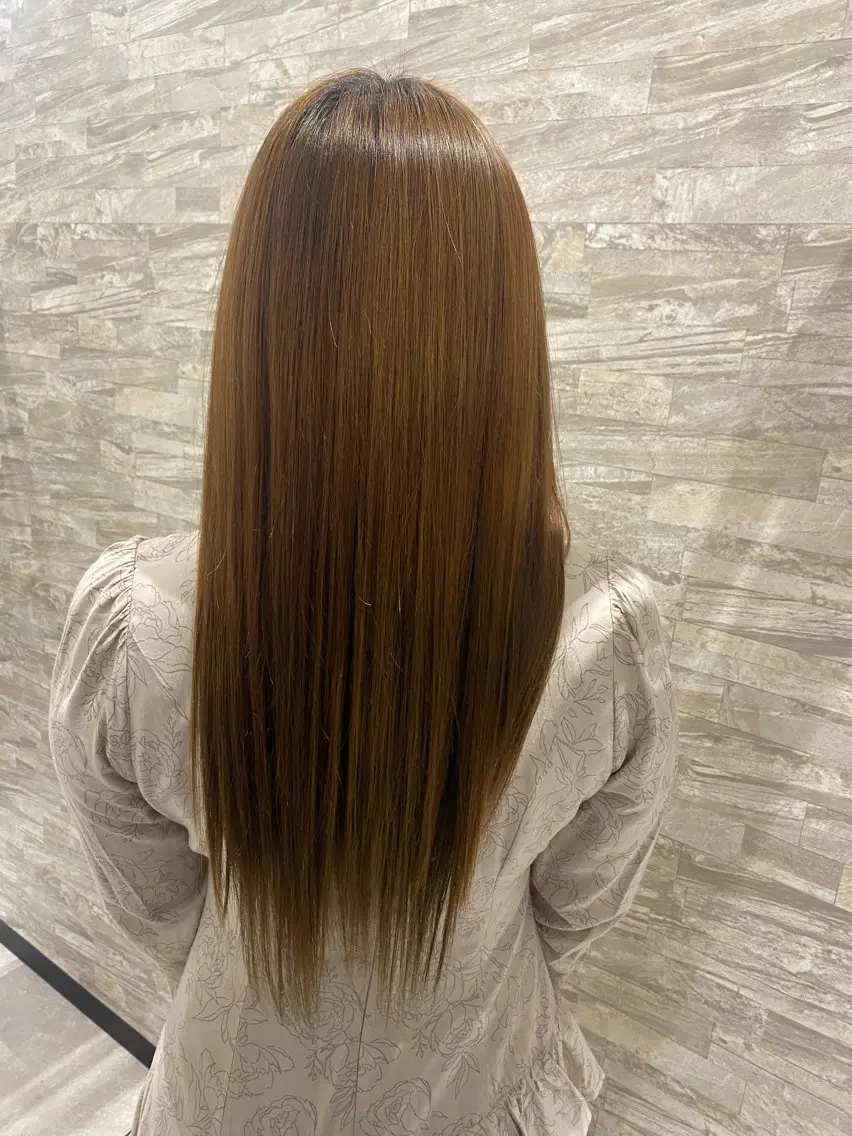 ロング 髪質改善 トリートメント 長谷部 里美のヘアスタイル