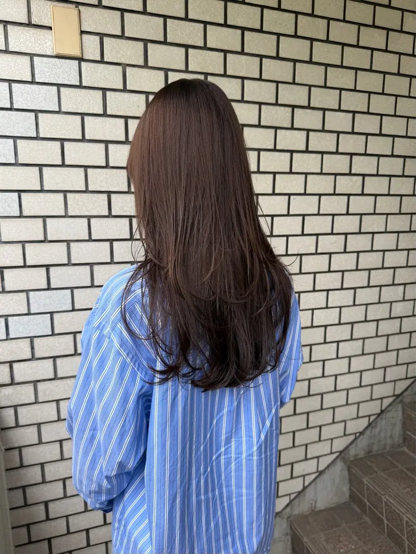 ロング カラー カット ヘアカラー トリートメント ボブ&韓国レイヤー/ 艶カラー♡TOMOEのヘアスタイル