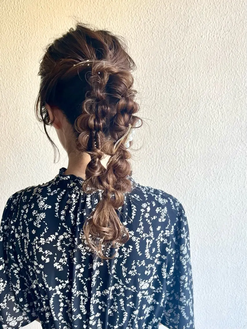 ヘアアレンジ 浴衣 山下 明子のヘアスタイル
