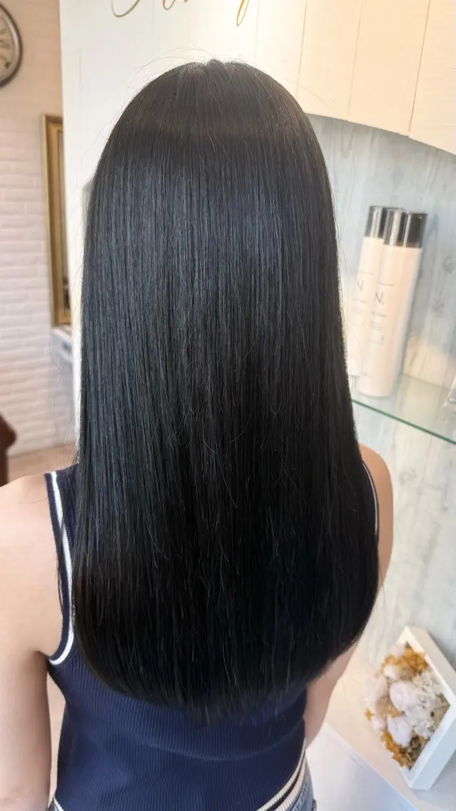 ロング ヘアカラー トリートメント 🎀RUI/髪質改善 /美髪矯正/艶カラーのヘアスタイル
