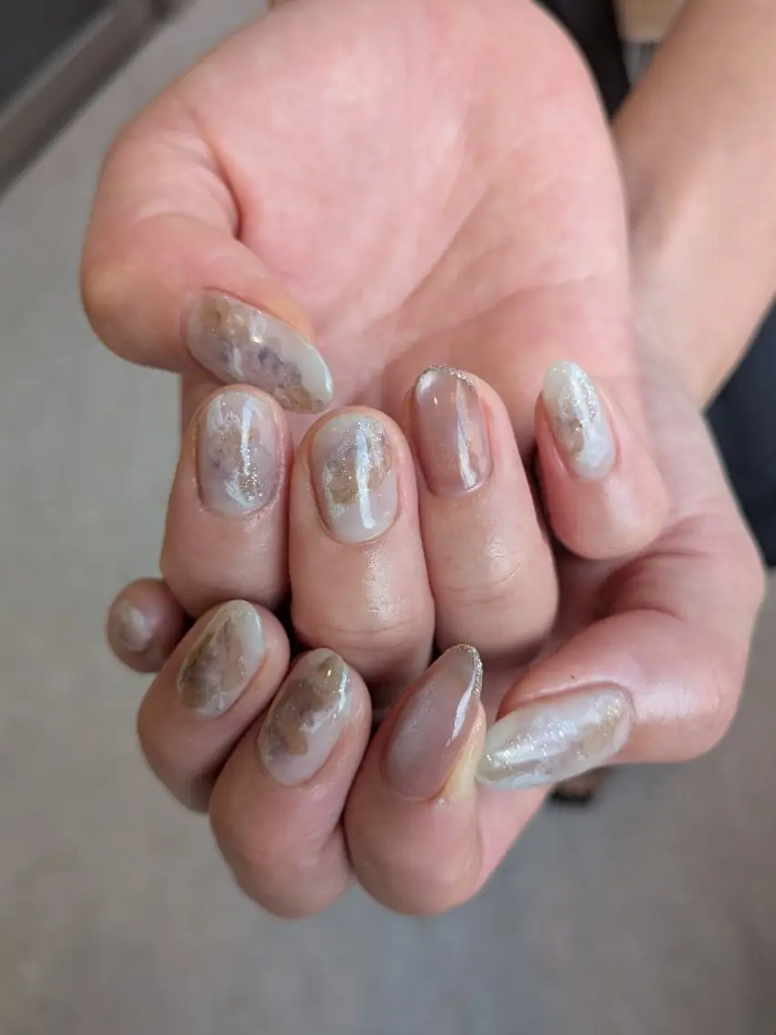 ネイル ニュアンスネイル miel nail mayaのネイルデザイン