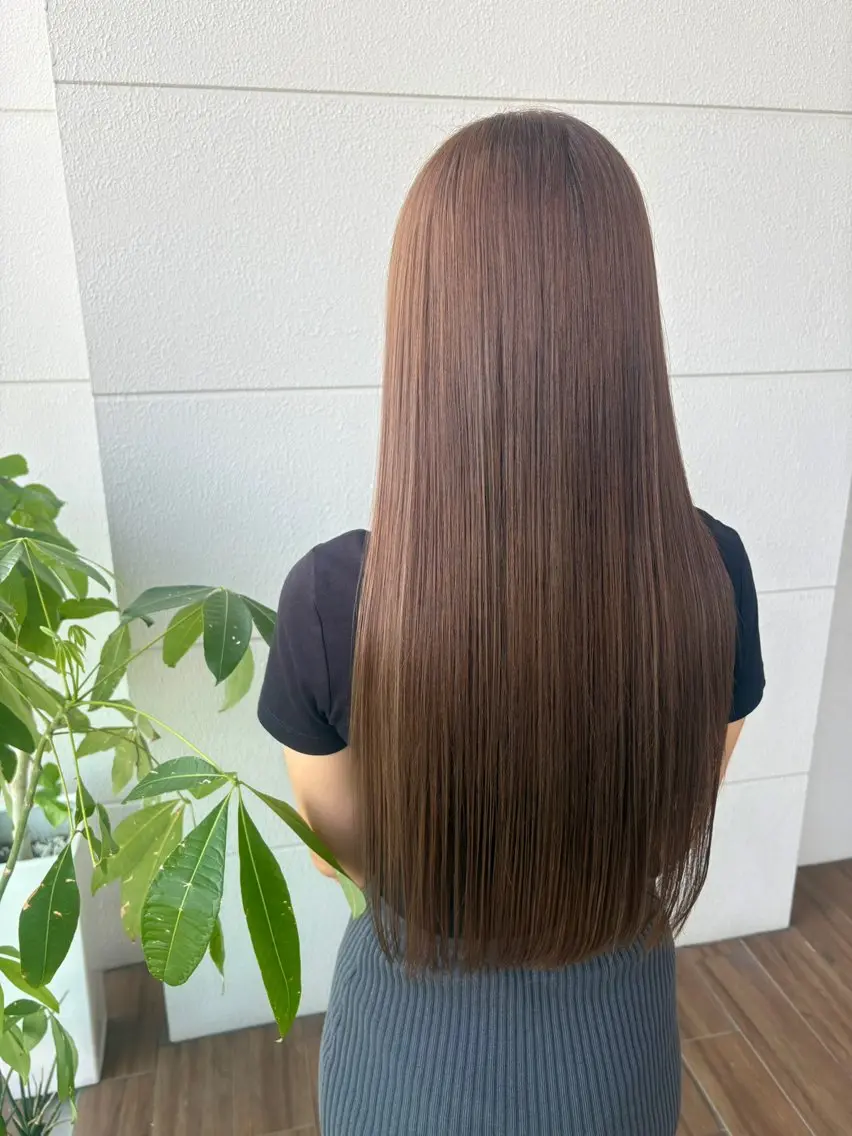 ☔️梅雨前必見☔️★お手入れ簡単★縮毛矯正✖️カット✂️の写真