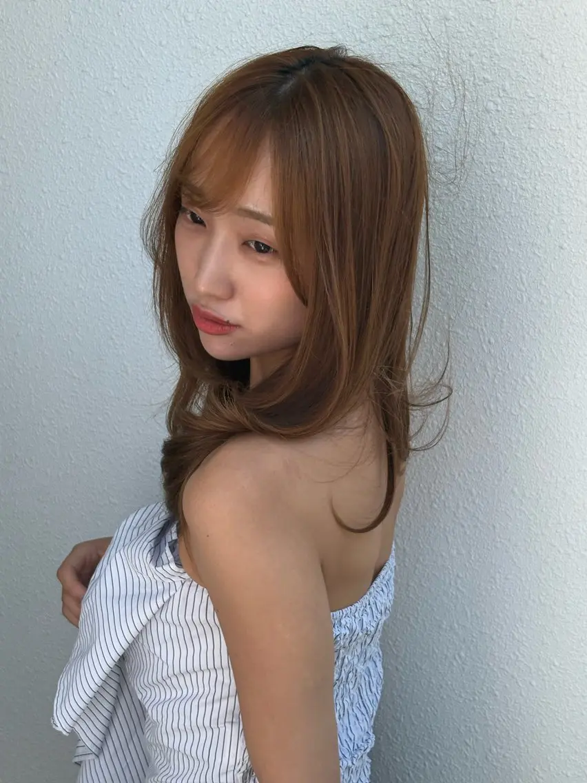 セミロング 長島 大翔のヘアスタイル