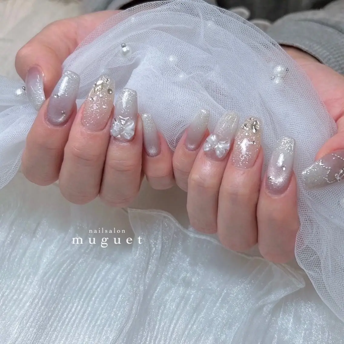 ネイル muguet🎀 chika🫧のネイルデザイン