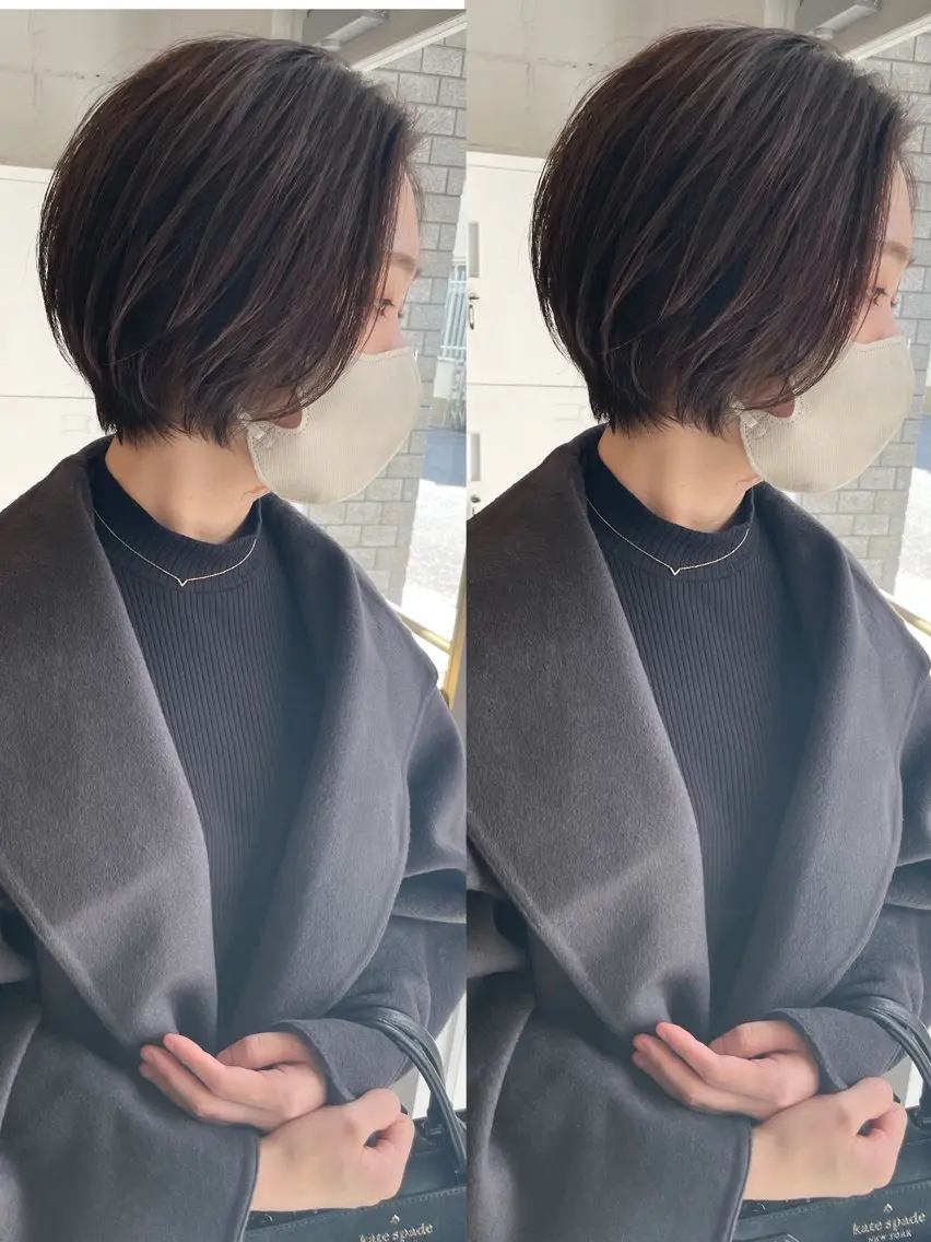ショート ショートボブ ボブ ショートヘア カット ヘアカラー トリートメント mua 鳳のヘアスタイル