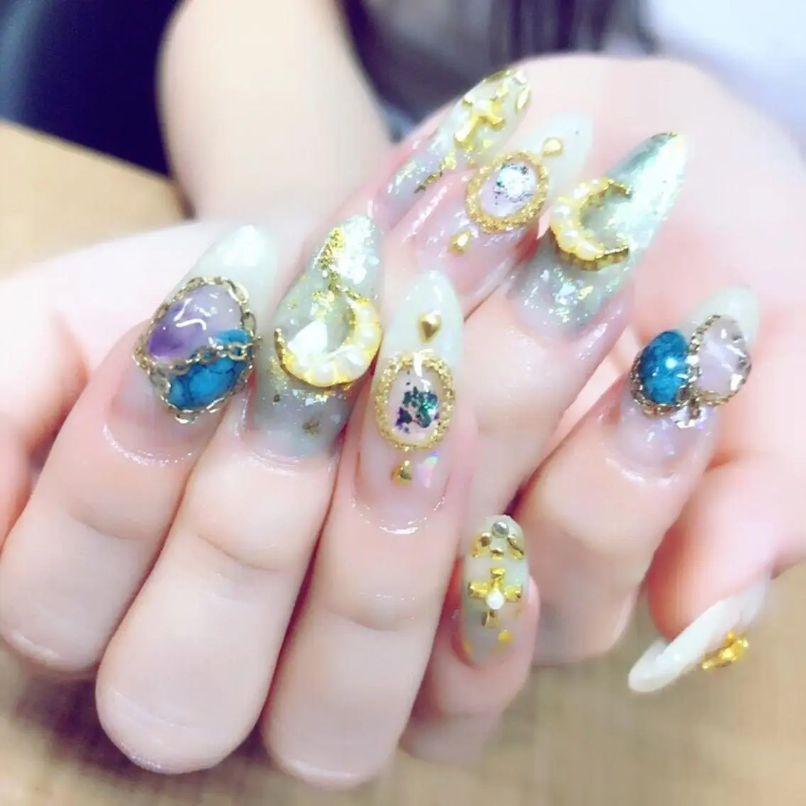 ネイル アートネイル スカルプネイル 安藤 Charlotteのネイルデザイン