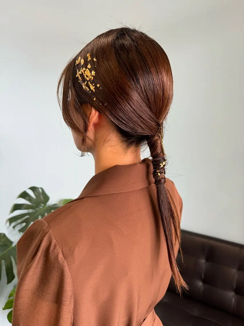 ロング ヘアアレンジ 結婚式・ブライダル ヘアセット 【YOKE】恵比寿 mai🖤の眉毛・アイブロウイメージ