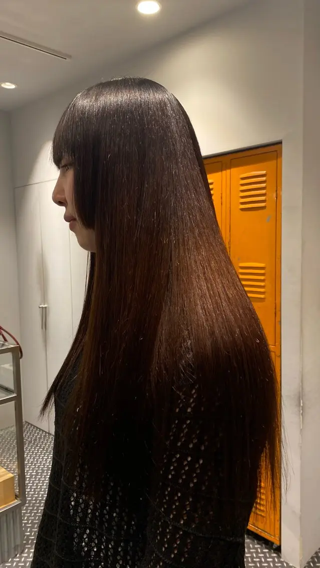 ロング カラー パーマ ヘアアレンジ 🌀パーマ レイヤー ボブ/marinoのヘアスタイル