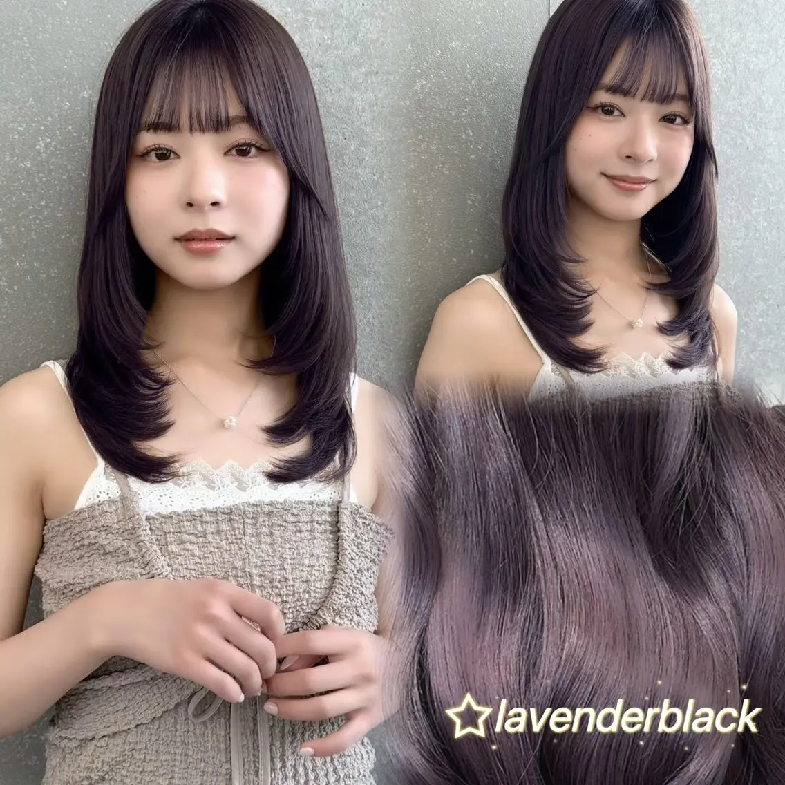 セミロング ヘアカラー hana / Lond idealのヘアスタイル