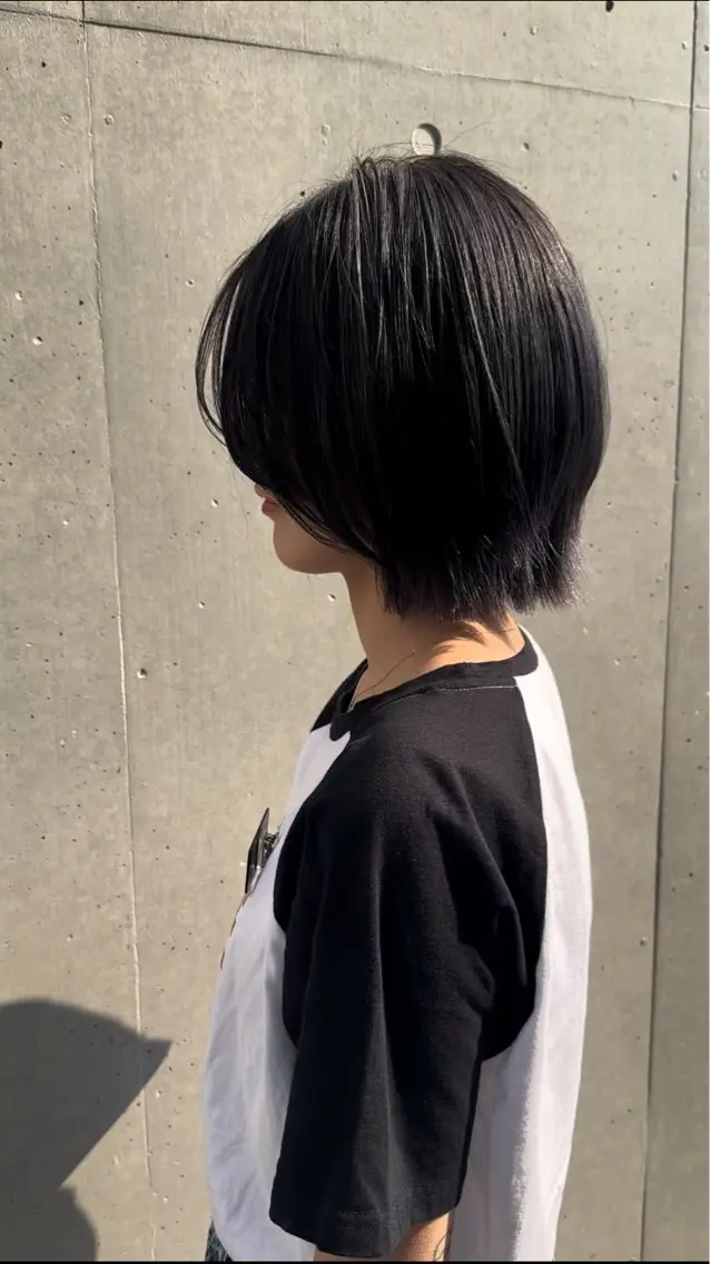 ミディアム 艶カラー/ショート ボブ/TOSHIKIのヘアスタイル