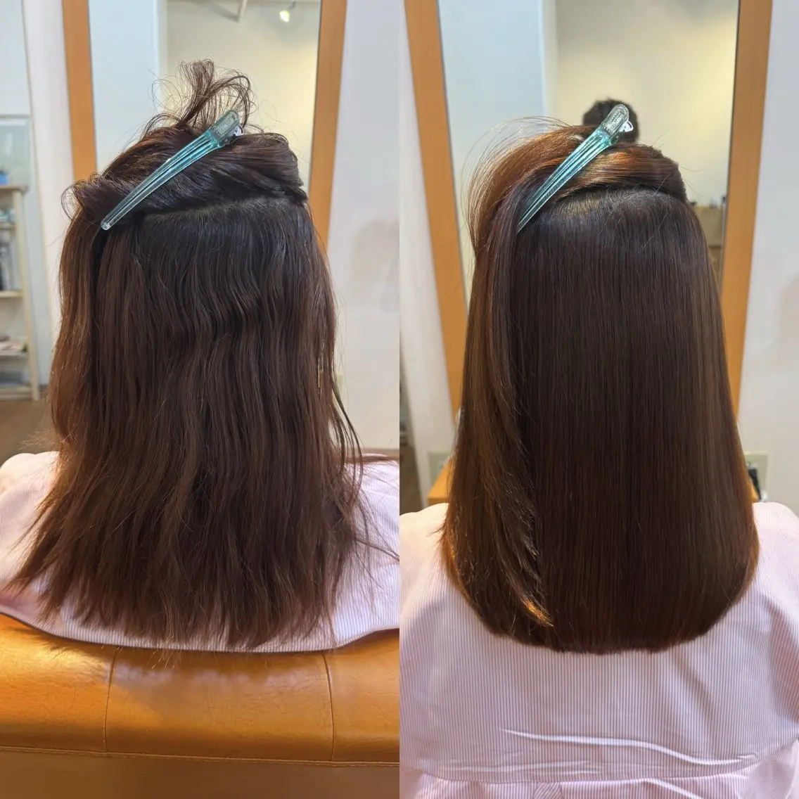 セミロング パーマ カット 縮毛矯正 トリートメント 蒲田TSUJINO/ 縮毛矯正/艶カラーのヘアスタイル