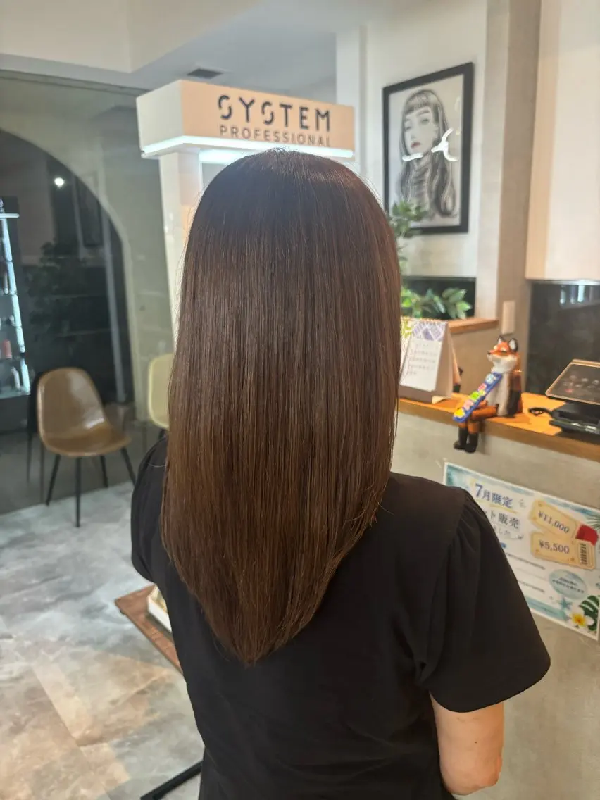 セミロング カラー カット ヘアカラー トリートメント rin : modaのヘアスタイル
