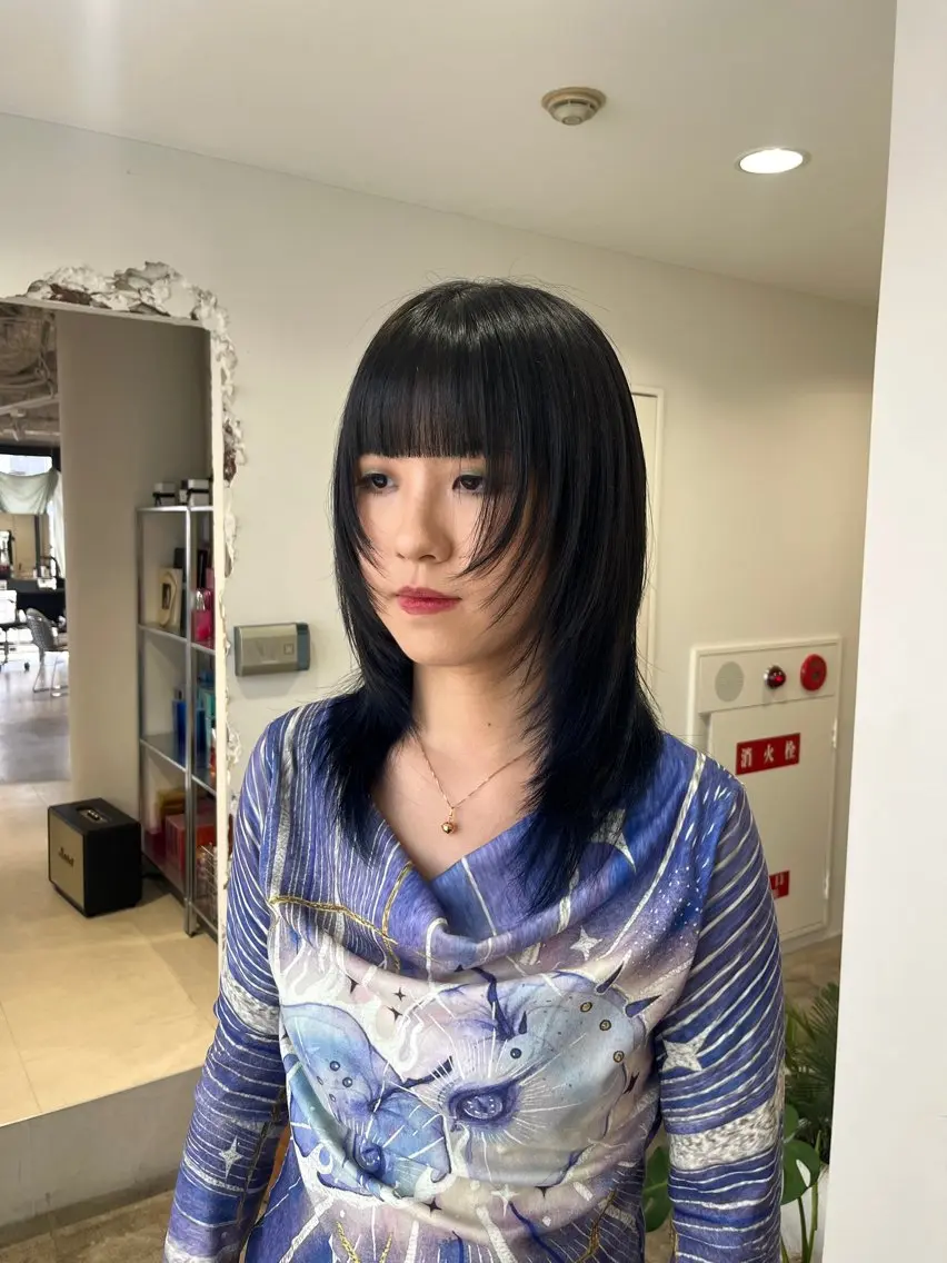 ロング レイヤーカット カット ヘアカラー トリートメント Shion/ レイヤー/髪質改善のヘアスタイル