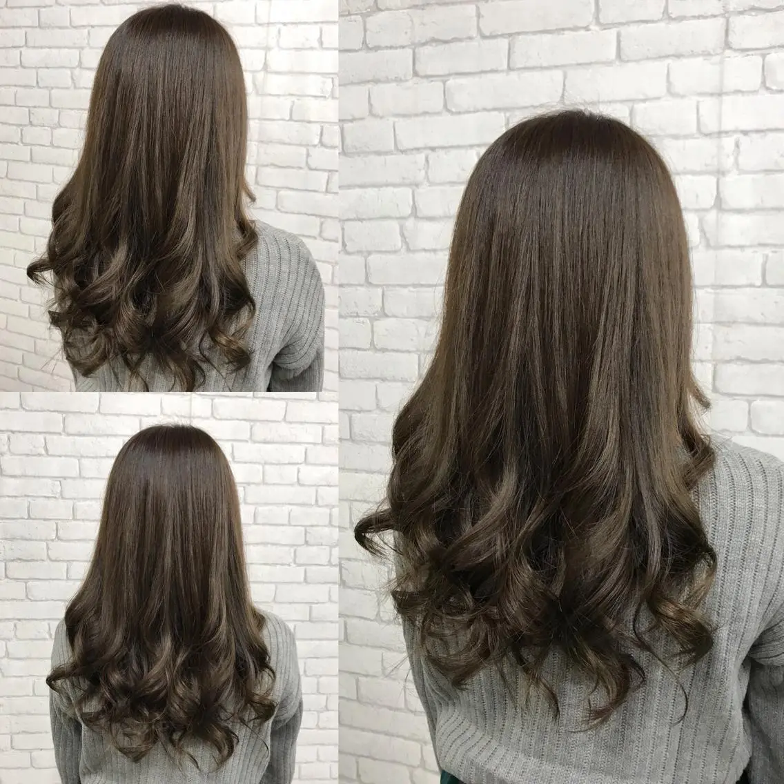 ロング カラー ヘアアレンジ グレージュ 大賀 海夕の眉毛・アイブロウイメージ