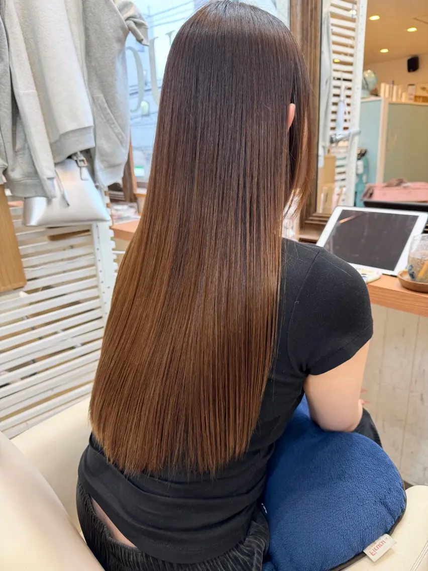 カラー ンジハ えみのヘアスタイル