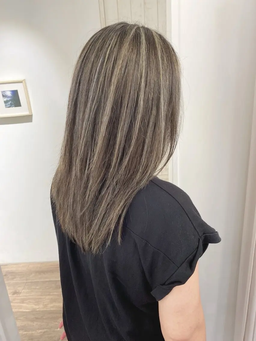ロング カラー ヘアカラー トリートメント ハイライト⭐️上野 高広のヘアスタイル