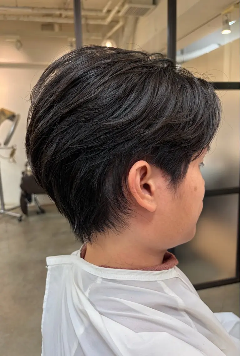 メンズ レイヤー×透明感 カラー🤍MAOのヘアスタイル