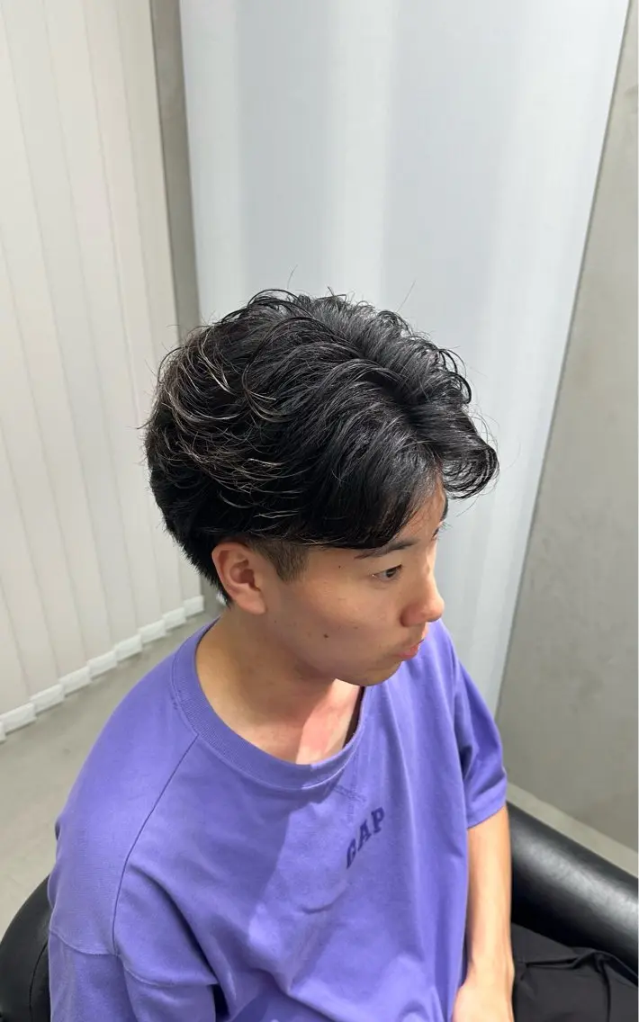 【Men's限定】カット＋パーマ＋炭酸ヘッドスパの写真