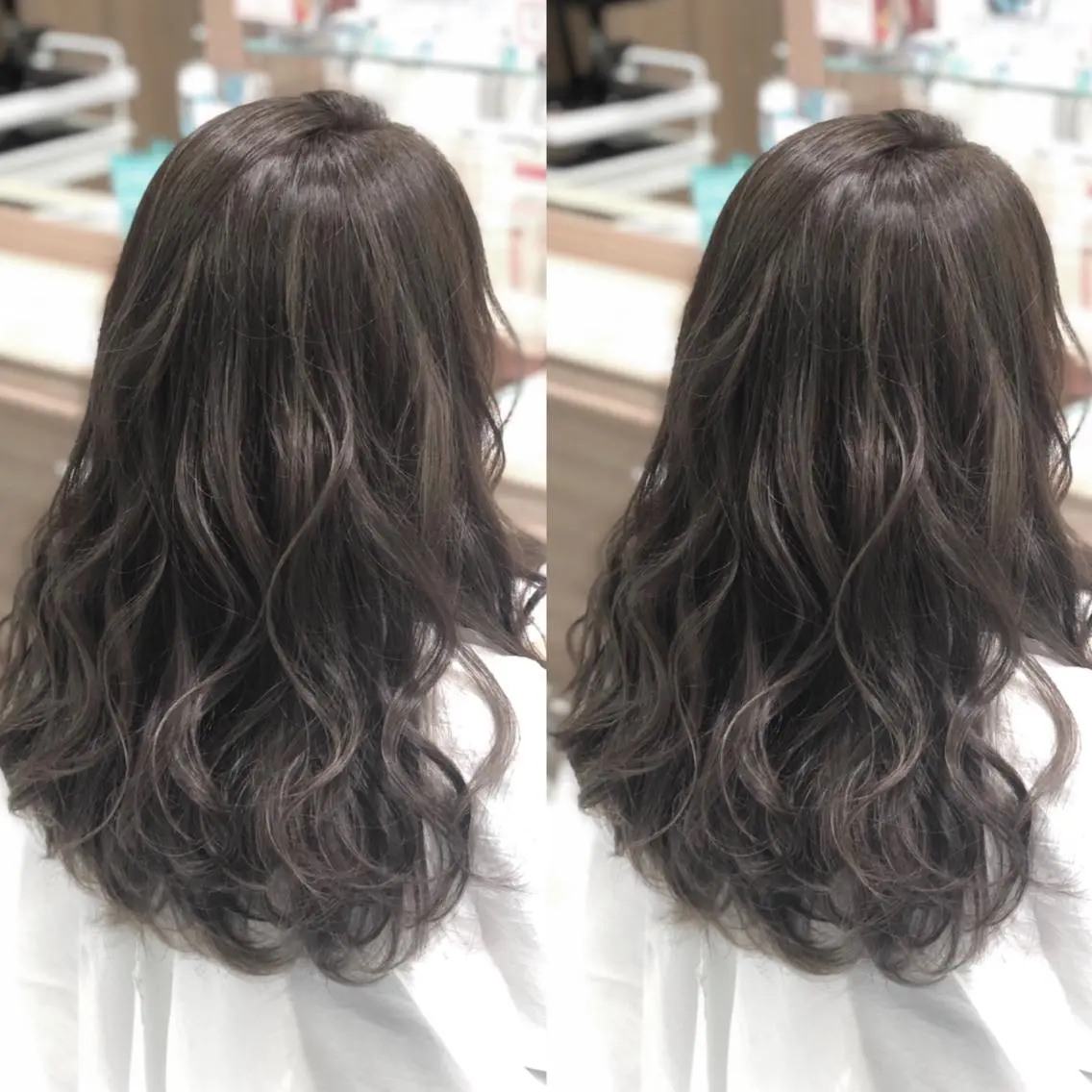 ロング カラー パーマ ヘアアレンジ 盛れる韓国ヘア♡ 🌻鈴木花🌈のヘアスタイル