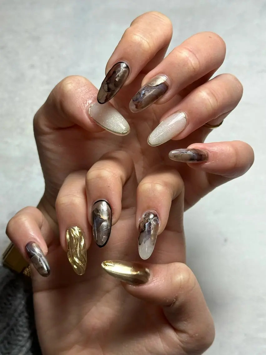 ネイル ハンドネイル three 0 nail spaceのネイルデザイン