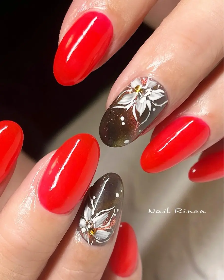 ネイル フラワーネイル ハンドネイル Nail Rinonのネイルデザイン
