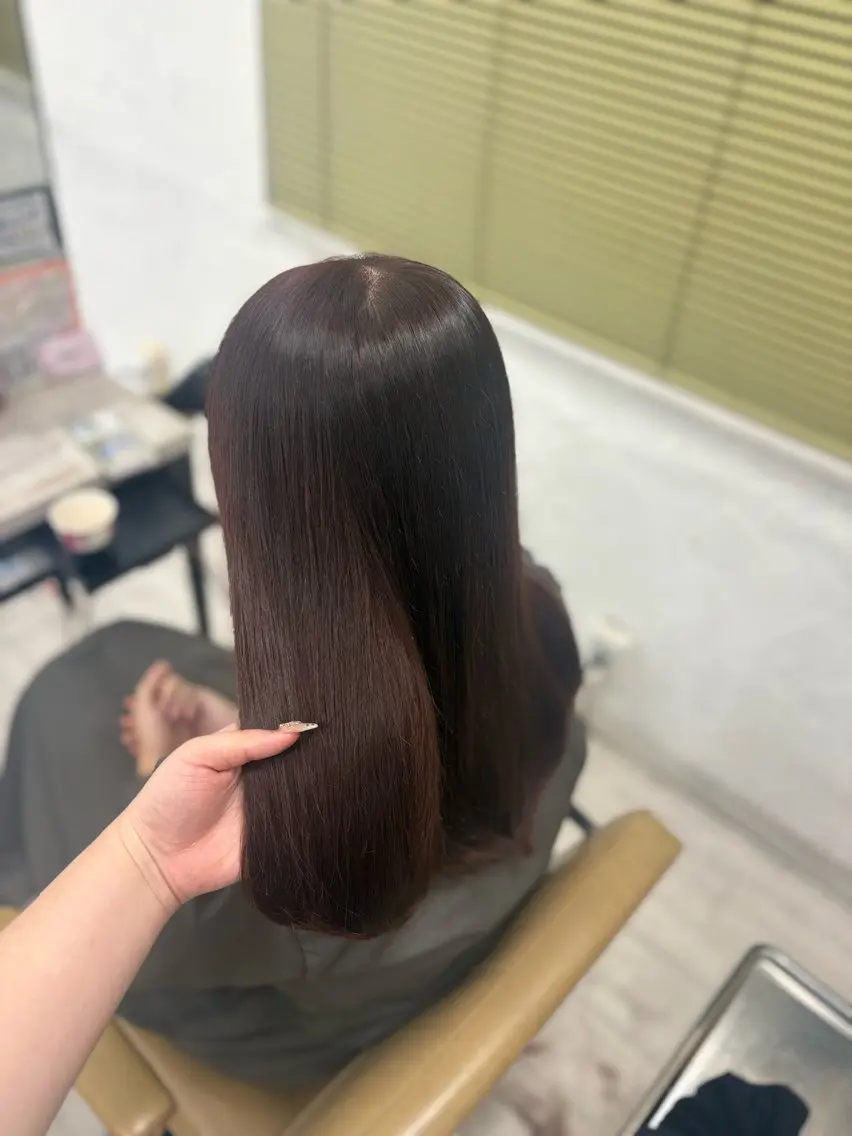 ロング カラー カット ヘアカラー トリートメント 暖色系カラー/ピンク Ririi🎀のヘアスタイル