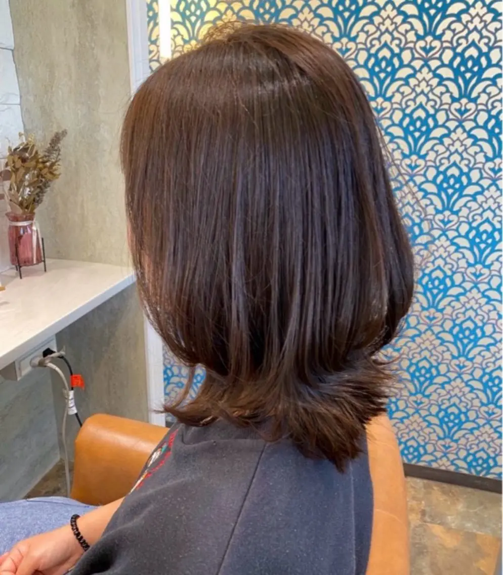 セミロング カラー ママ美容師 Tsuchiyaのヘアスタイル