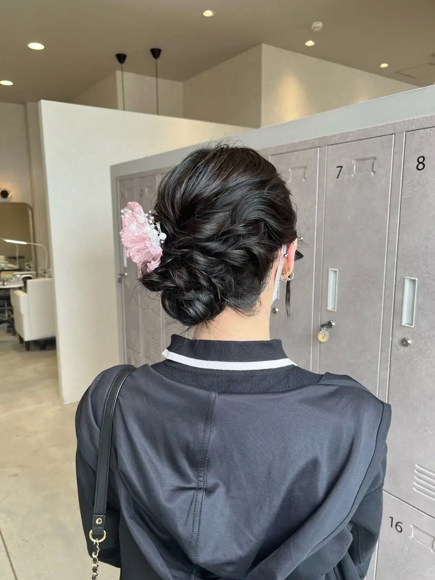 ヘアアレンジ ヘアセット 福島 果音のヘアスタイル