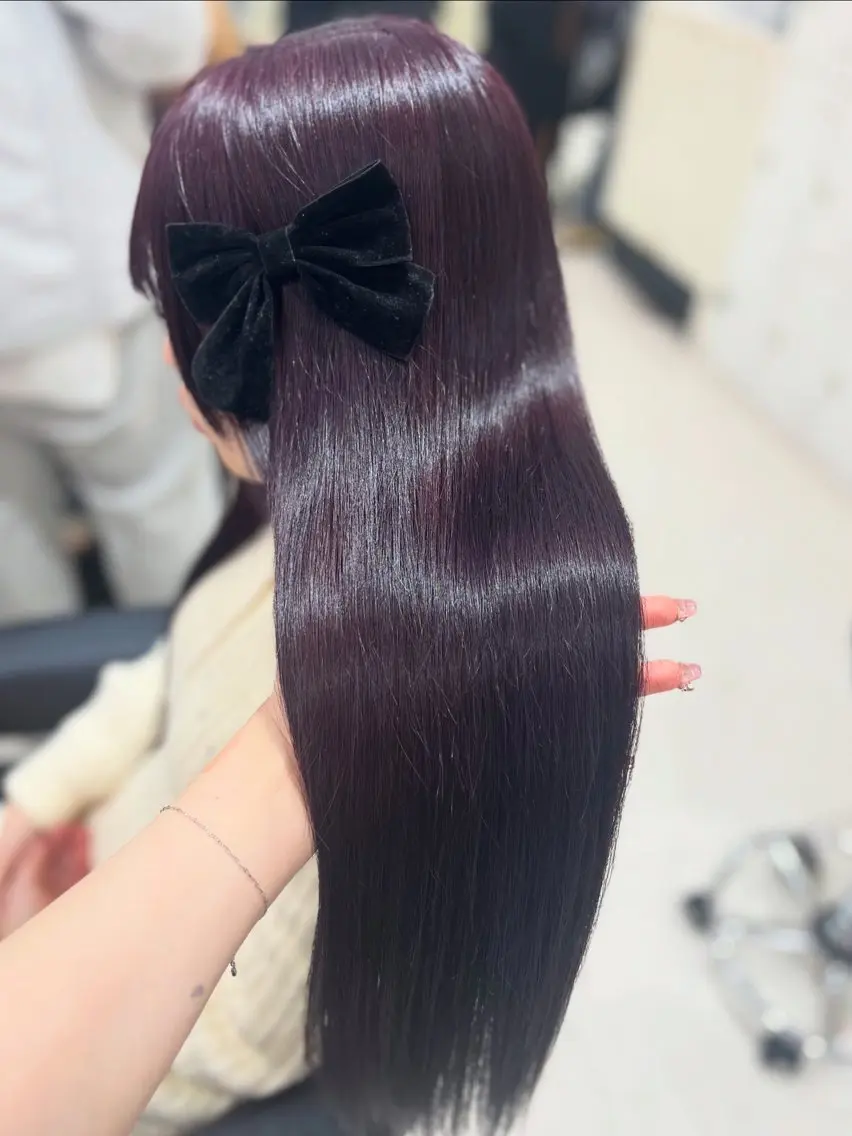 カラー ヘアカラー トリートメント ベージュ・ラベンダー カラー🎀りりのヘアスタイル