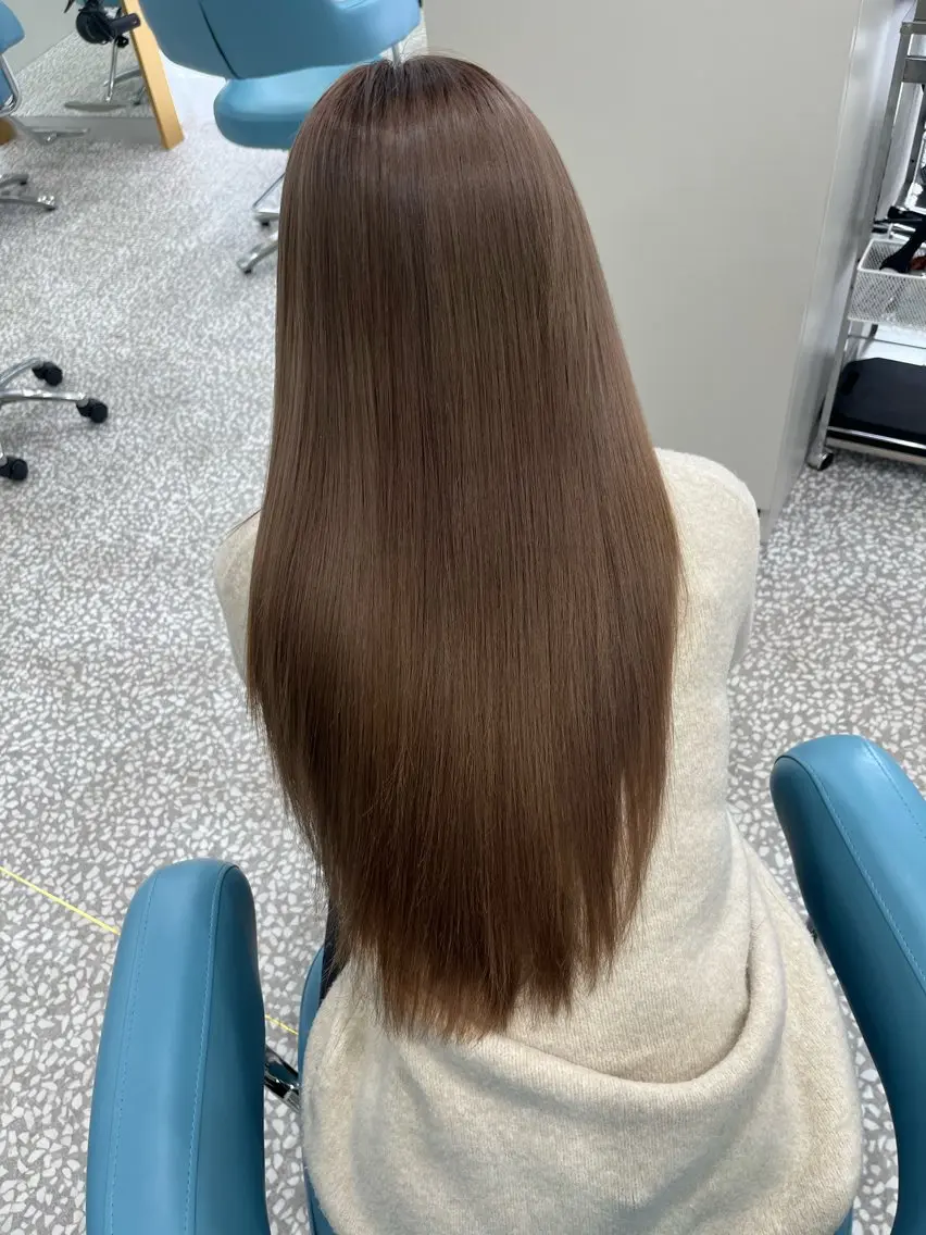 ロング 伸ばしかけ 縮毛矯正 上谷 圭輝のヘアスタイル