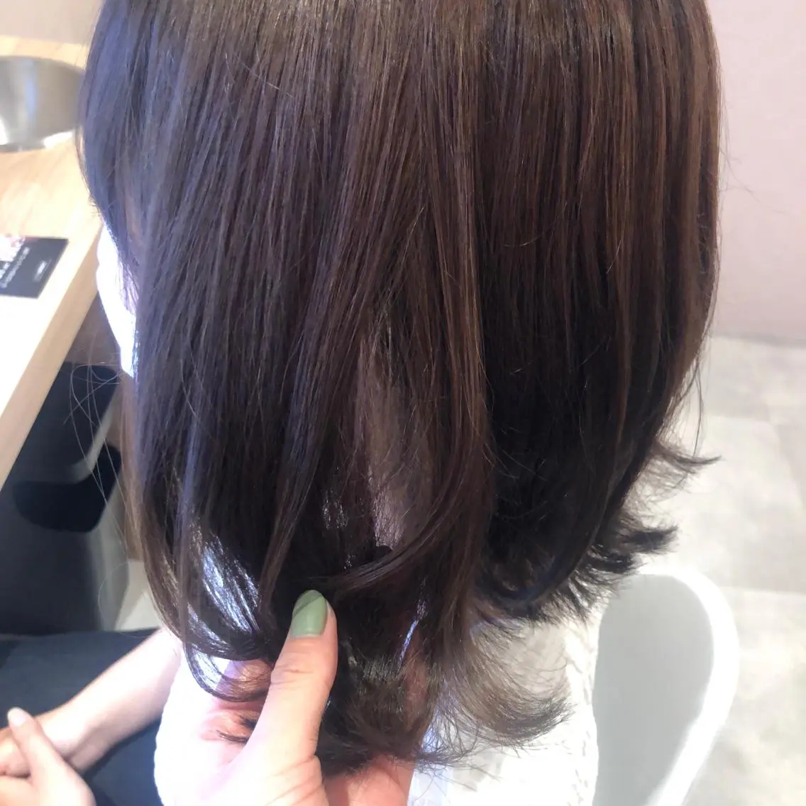 ショート カラー ブラウンカラー オレンジ たかはし まいのヘアスタイル