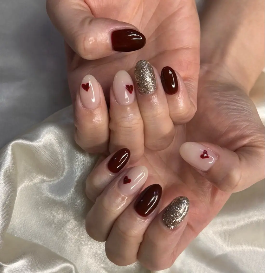 ネイル キラキラネイル ラメ(グリッター) マグネットネイル ハンドネイル ルチア 🌹高田馬場店🌹のネイルデザイン